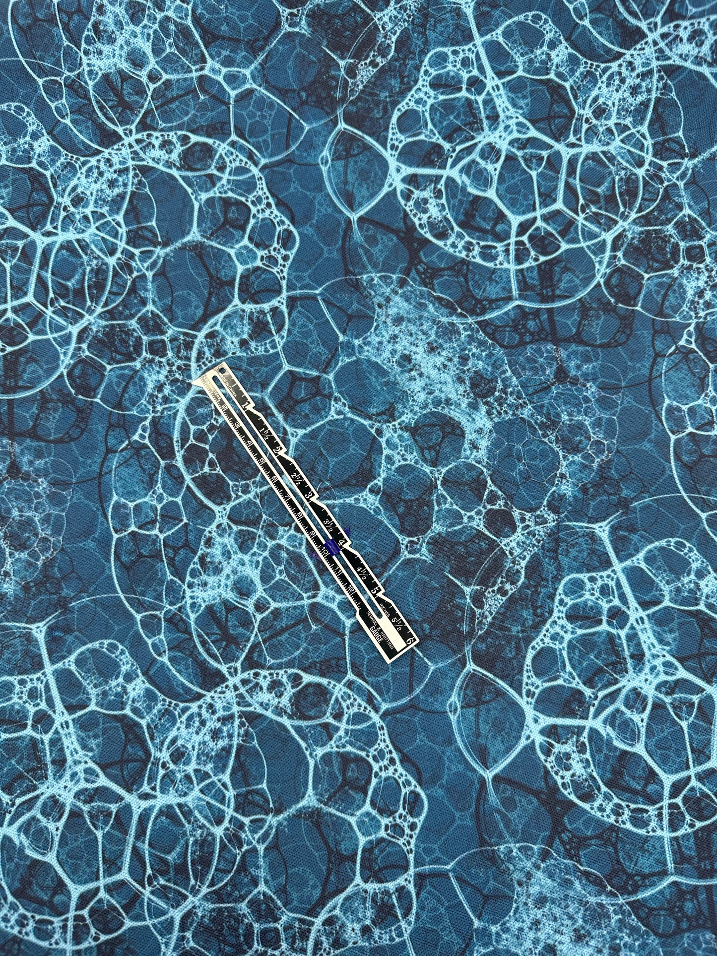 Recycled Panama Canvas: Ocean Lace