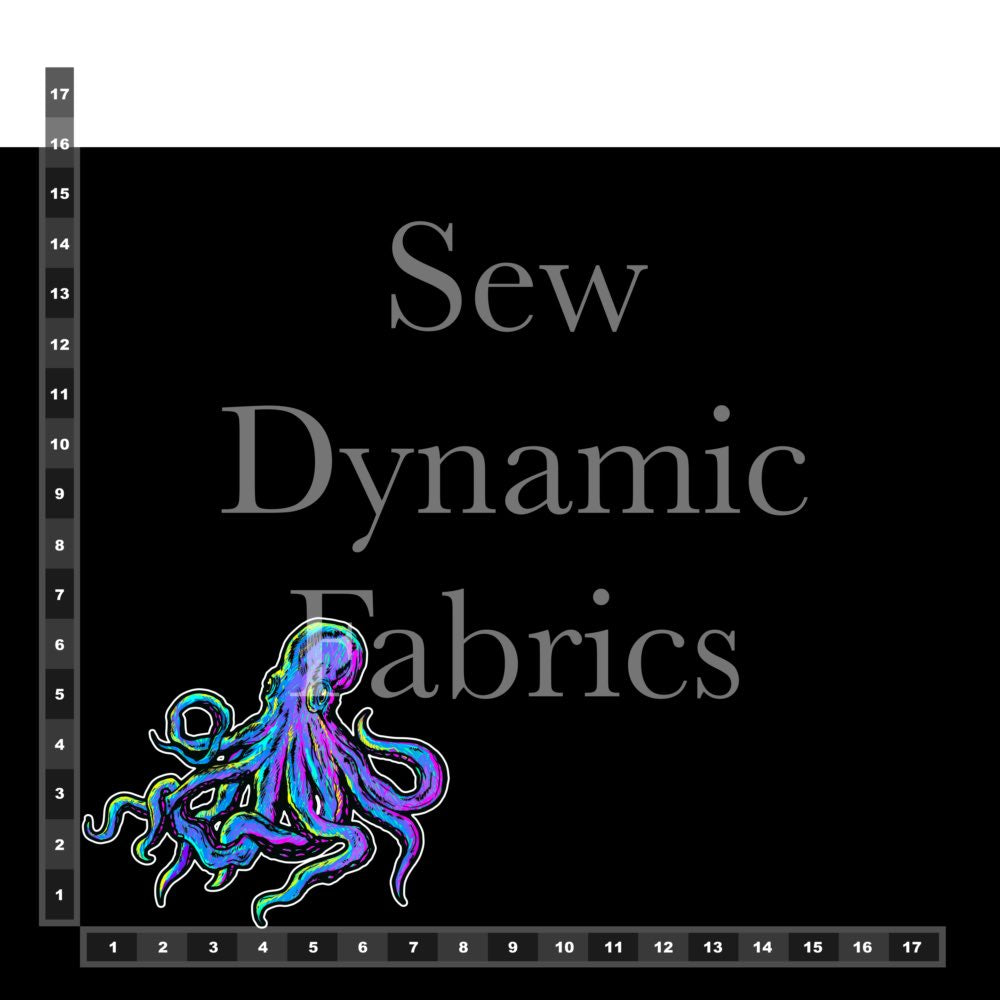 Swim Poly: Octopus Panel (1 Yard Panel)