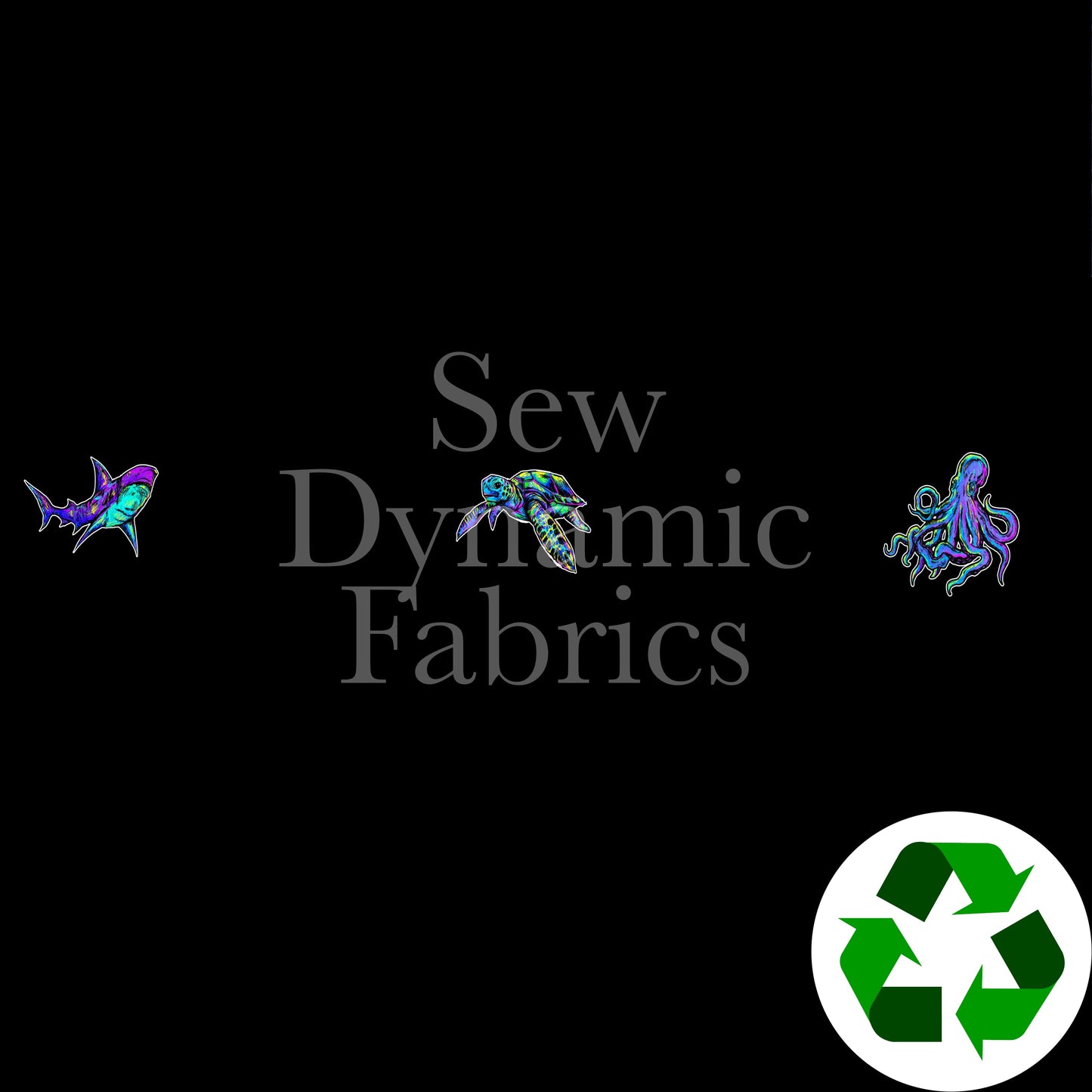 Tech Jersey: Small Sea Panel (1 Yard Panel)