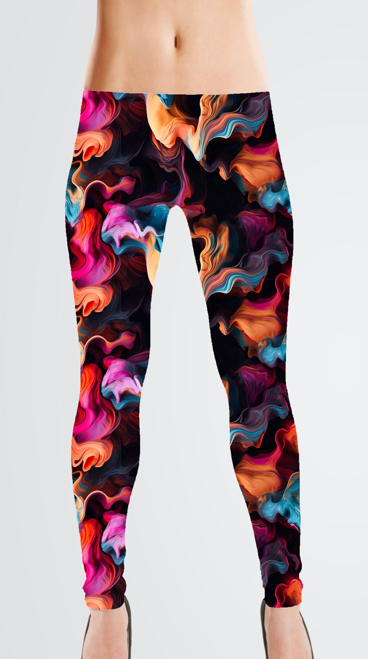 Athletic French Terry: Ink Swirls