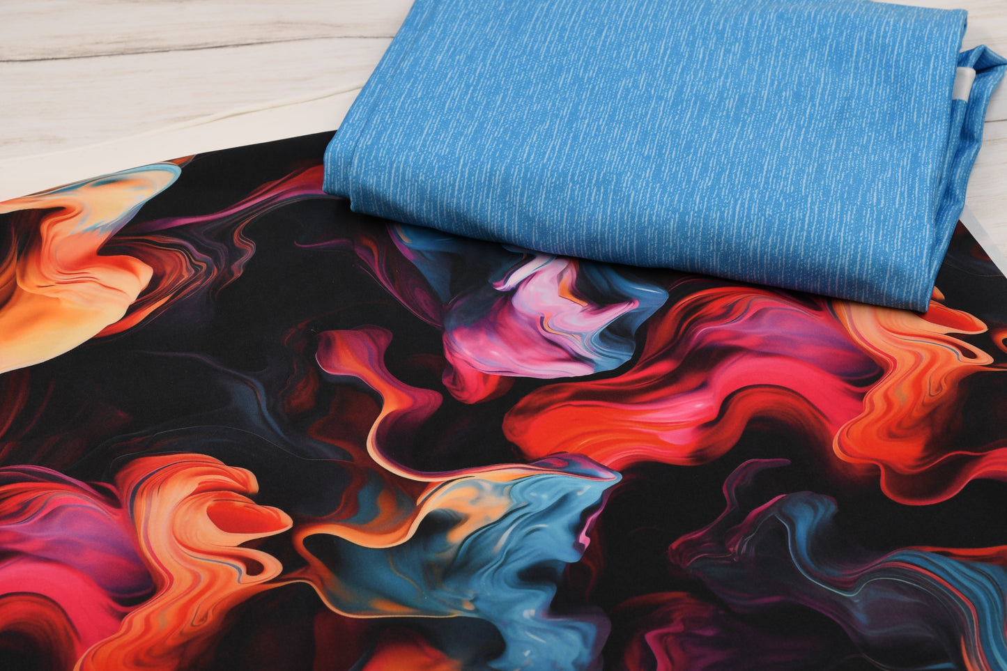 Athletic French Terry: Ink Swirls