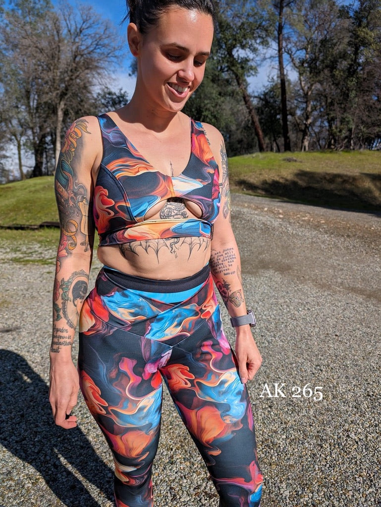 Athletic French Terry: Ink Swirls