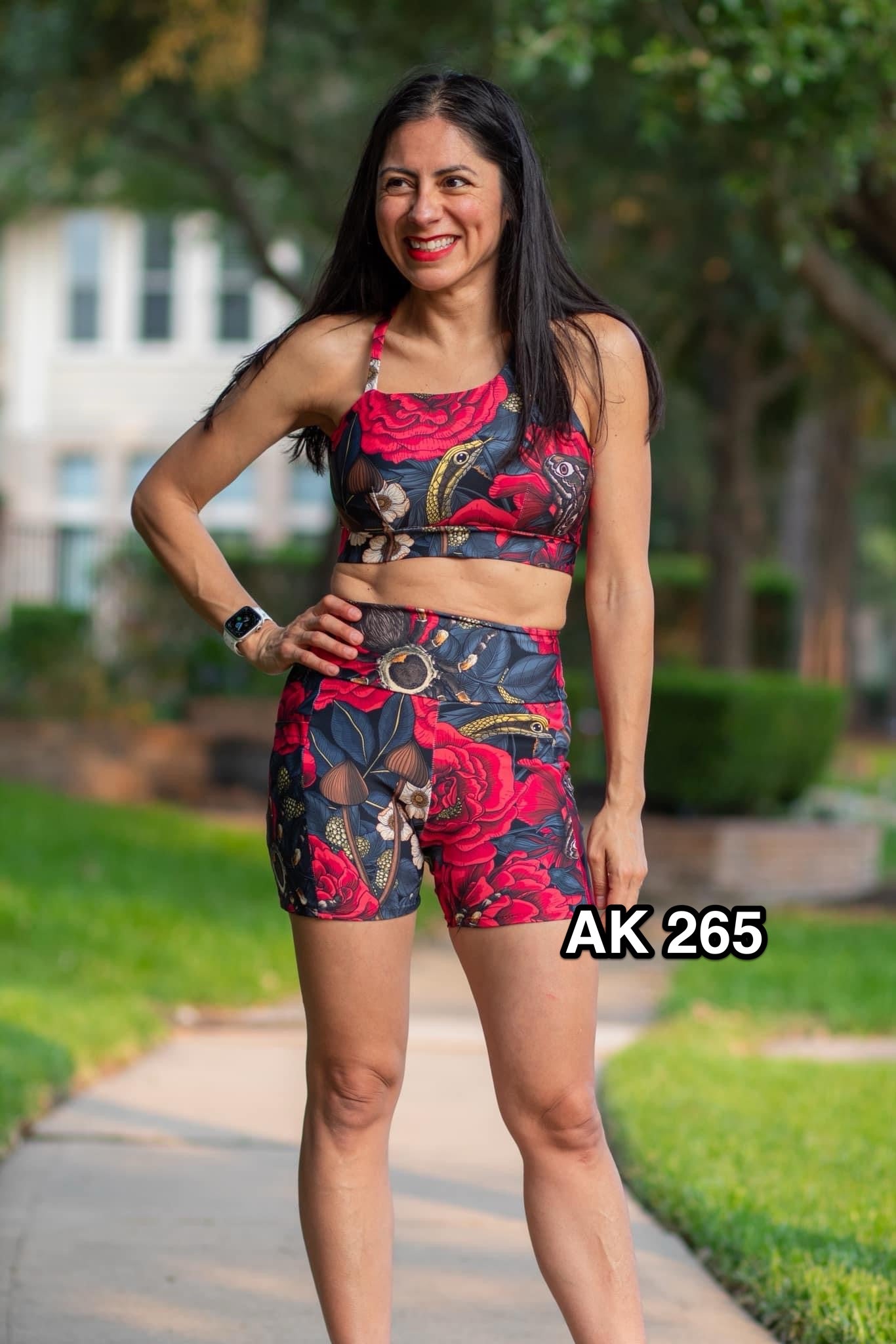 Athletic French Terry: Floral Tarantulas