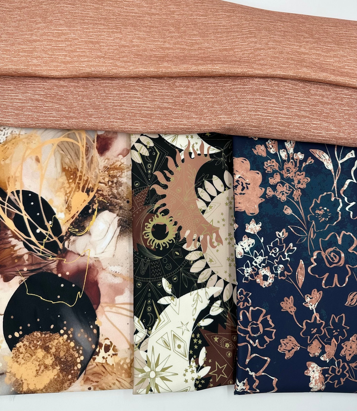 Drirelease: Rose Gold Printed Woven Texture