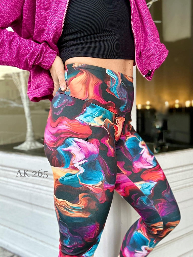 Athletic French Terry: Ink Swirls