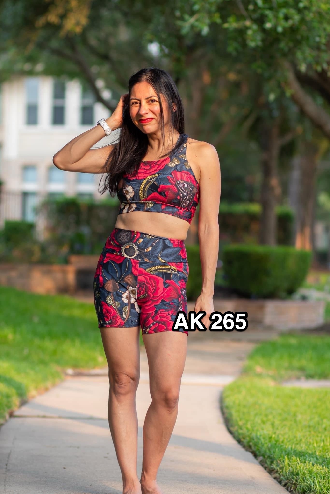Athletic French Terry: Floral Tarantulas
