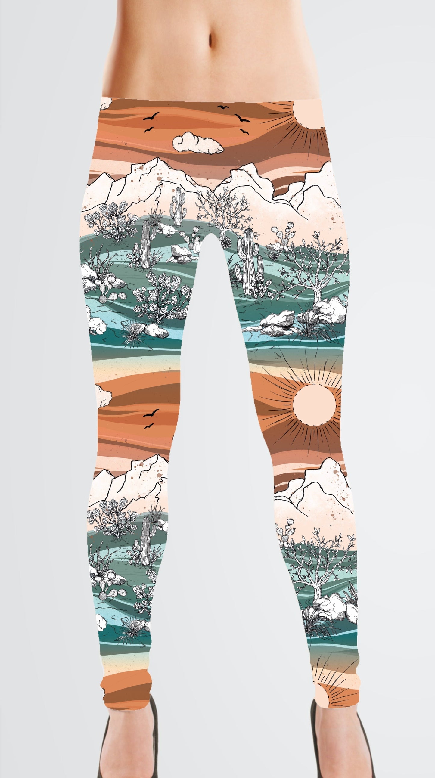 Brushed Jersey: Desert Landscape