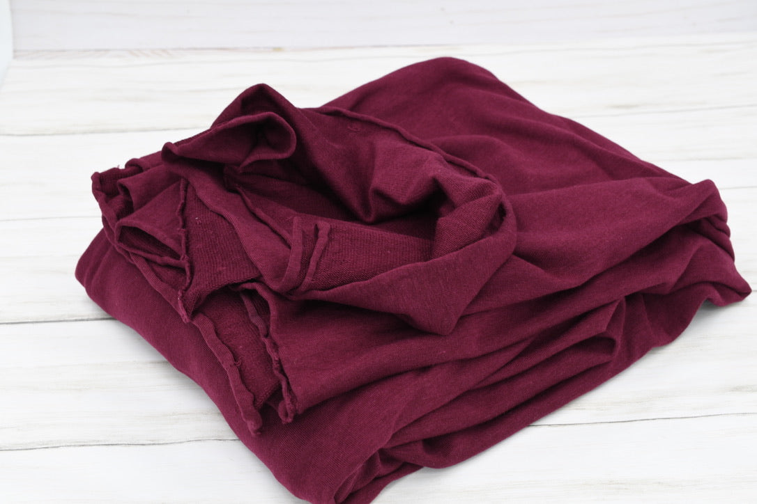 French Terry: Tencel/Organic Cotton/Spandex - Merlot