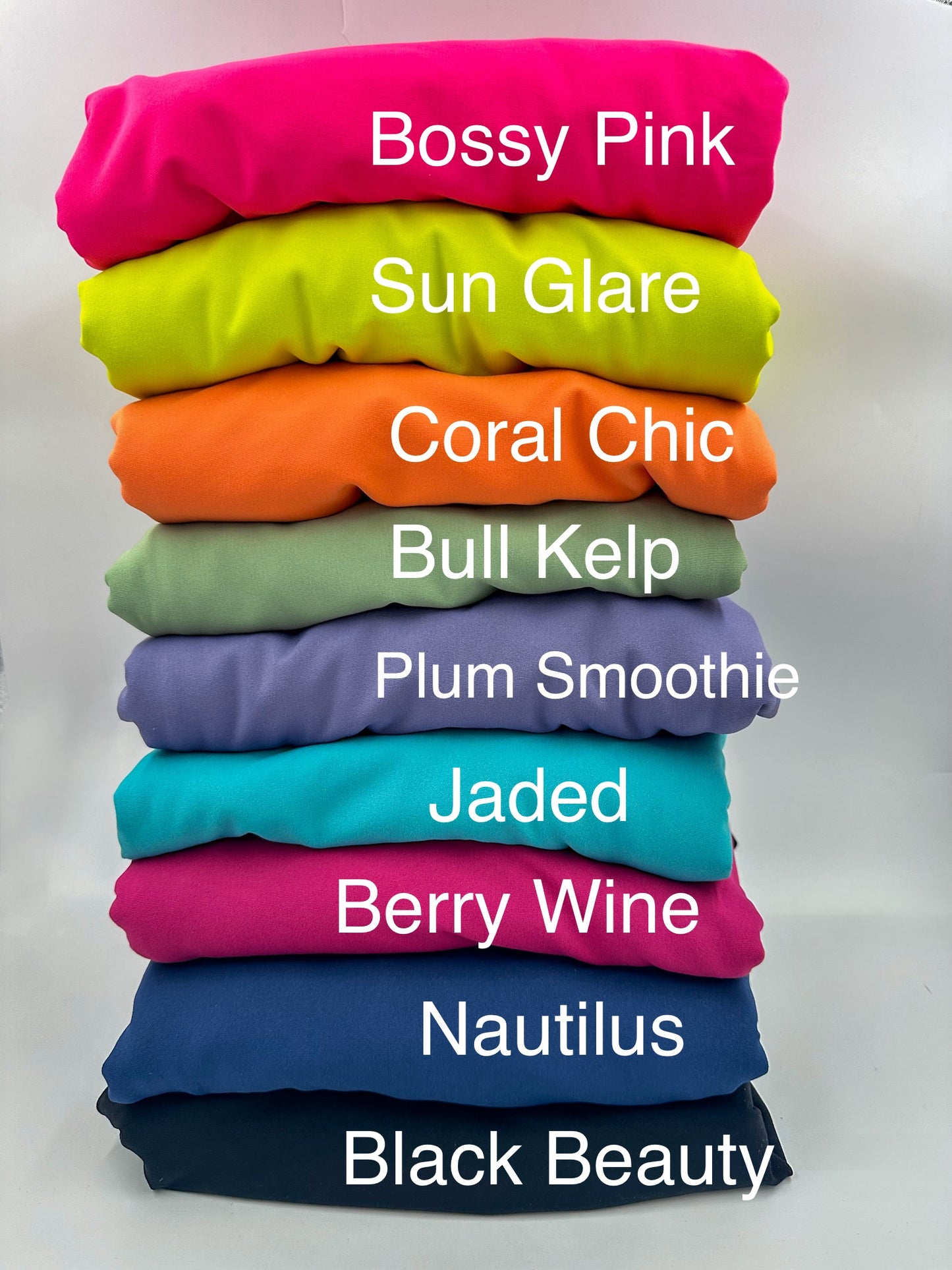 Tech Jersey Solids: Berry Wine