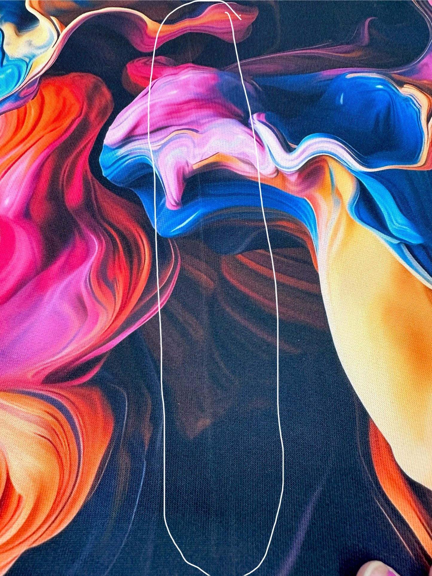 Athletic French Terry: Ink Swirls