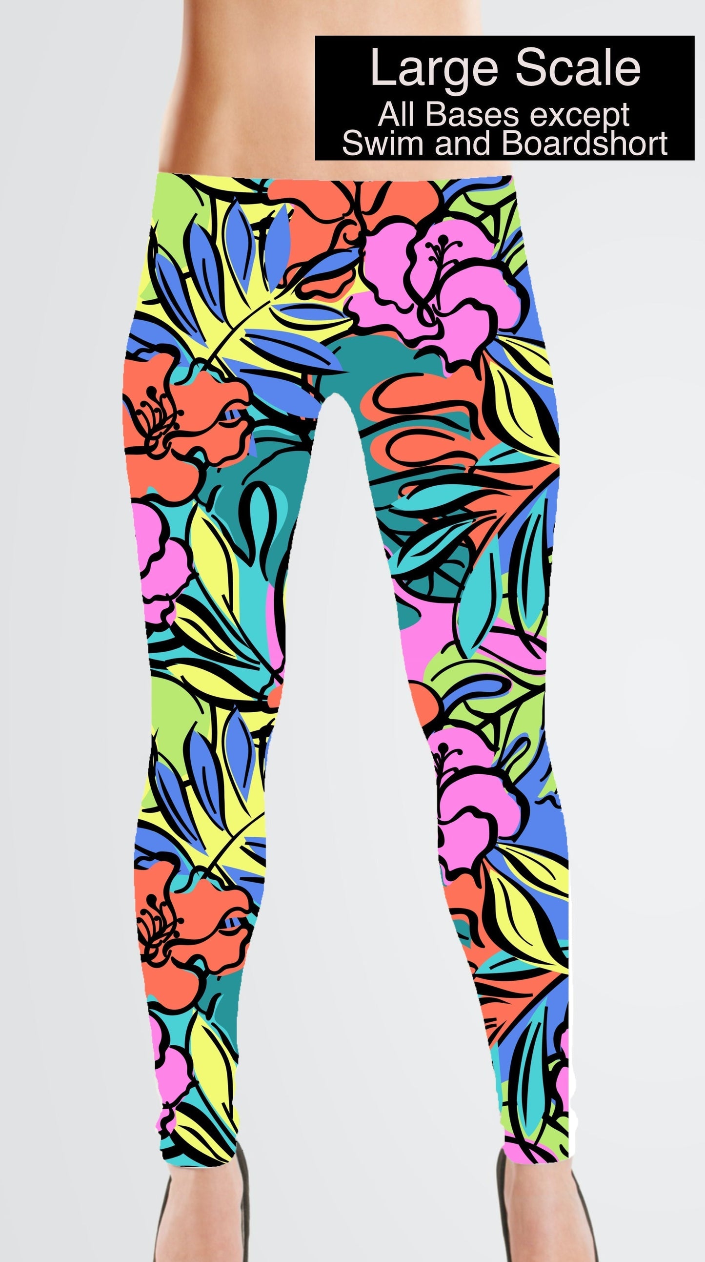 Swim Nylon: Hibiscus