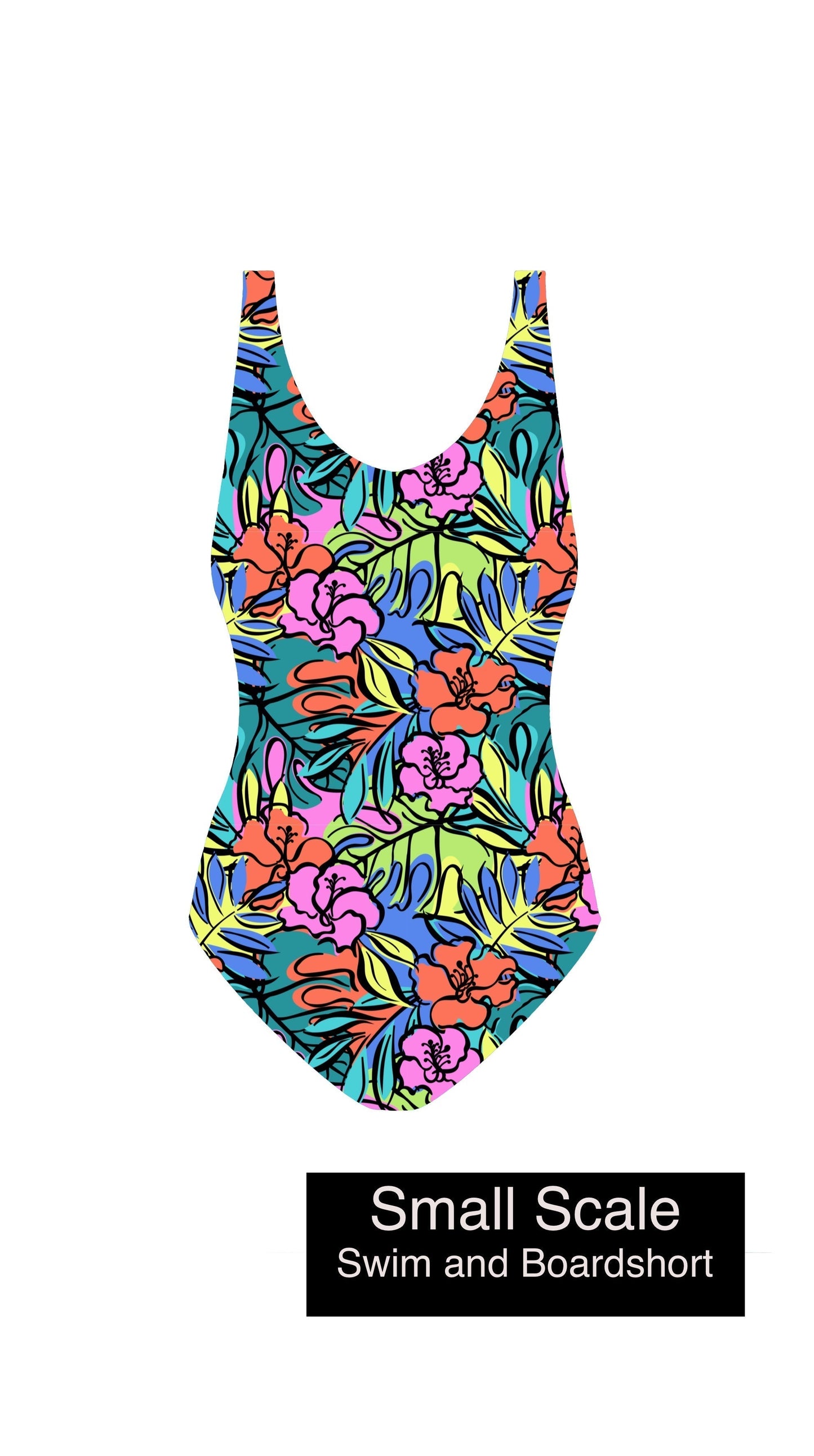 Swim Nylon: Hibiscus
