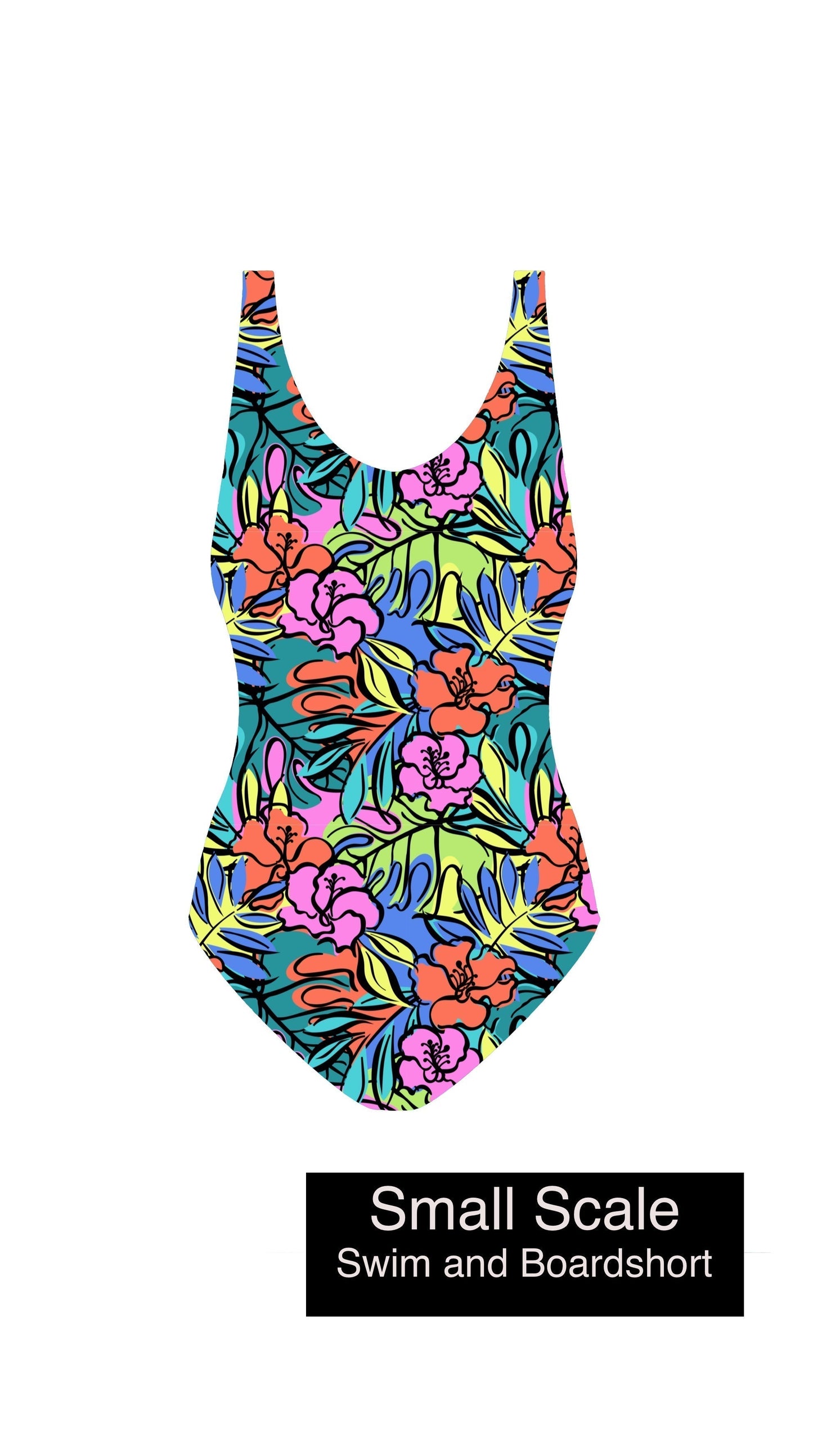 Swim Poly: Hibiscus