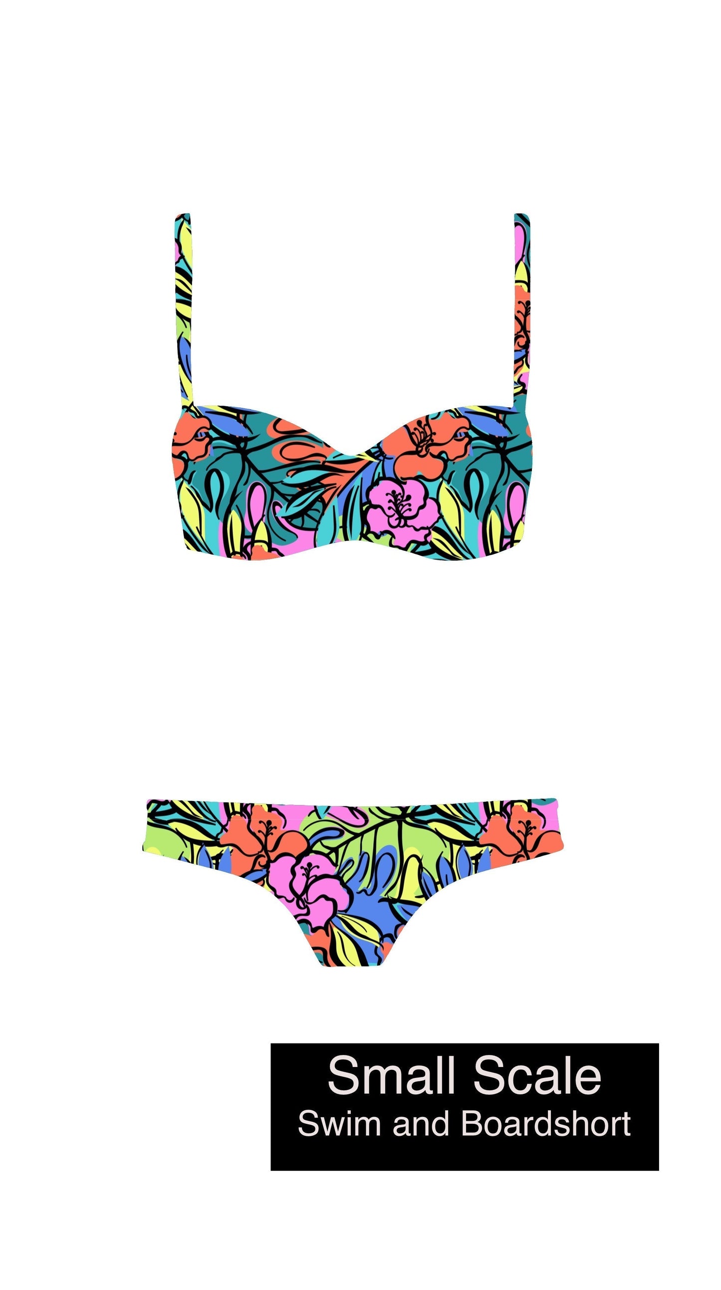 Swim Nylon: Hibiscus
