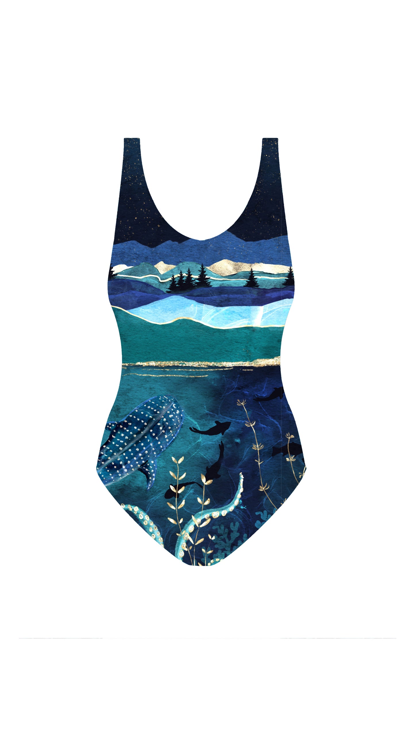 Tech Jersey: Ocean Border Panel