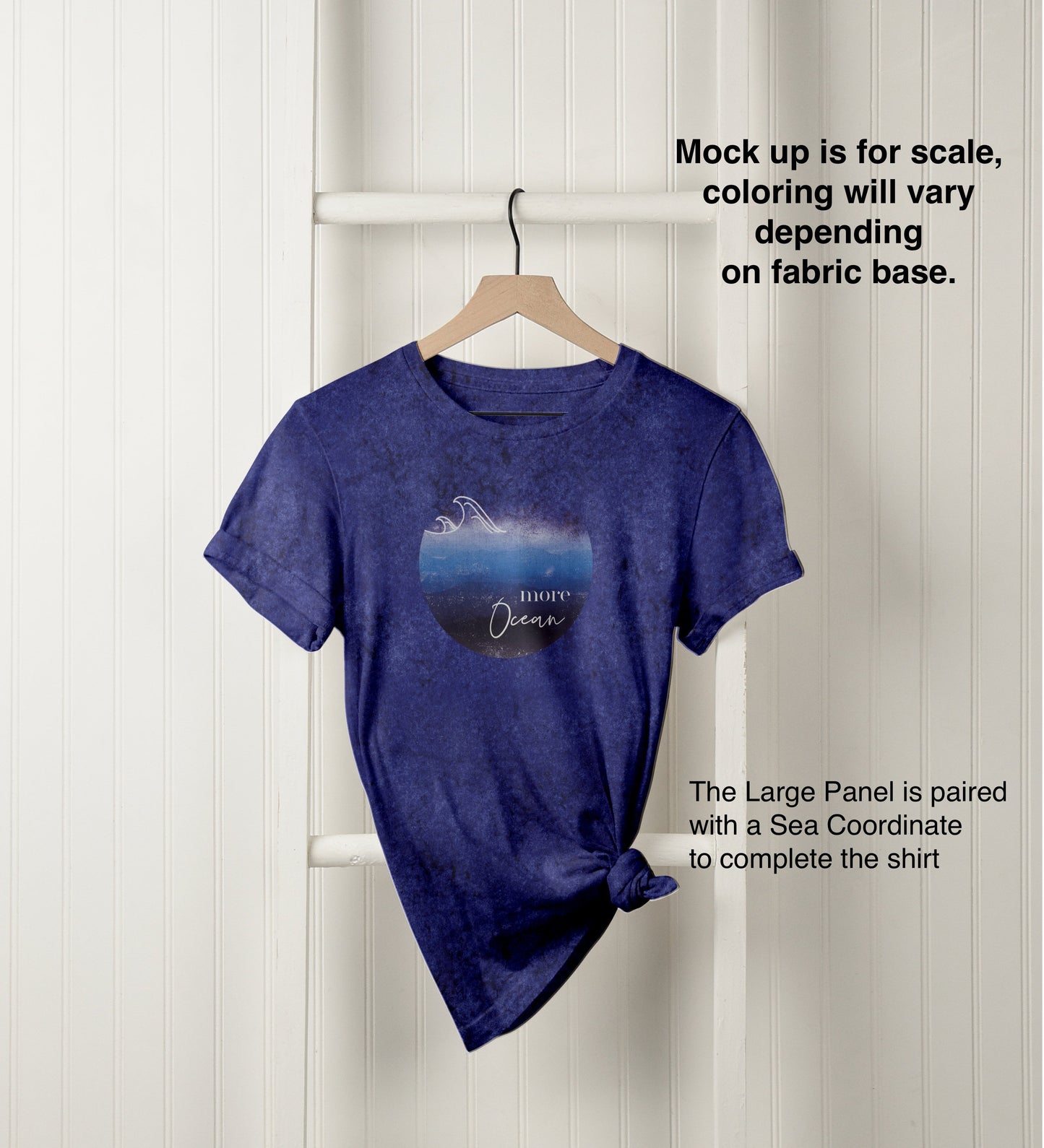 Brushed Jersey: Ocean Panel
