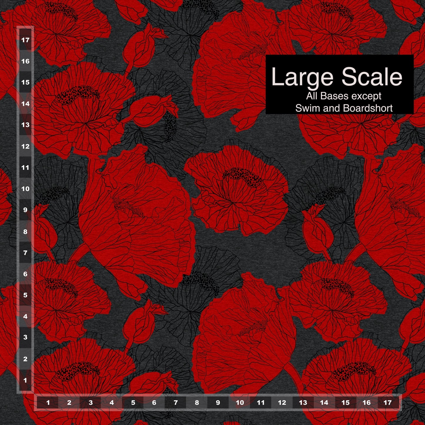 Boardshort: Poppies