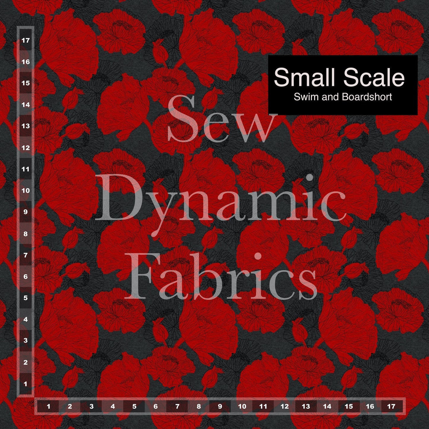 Swim Nylon: Poppies