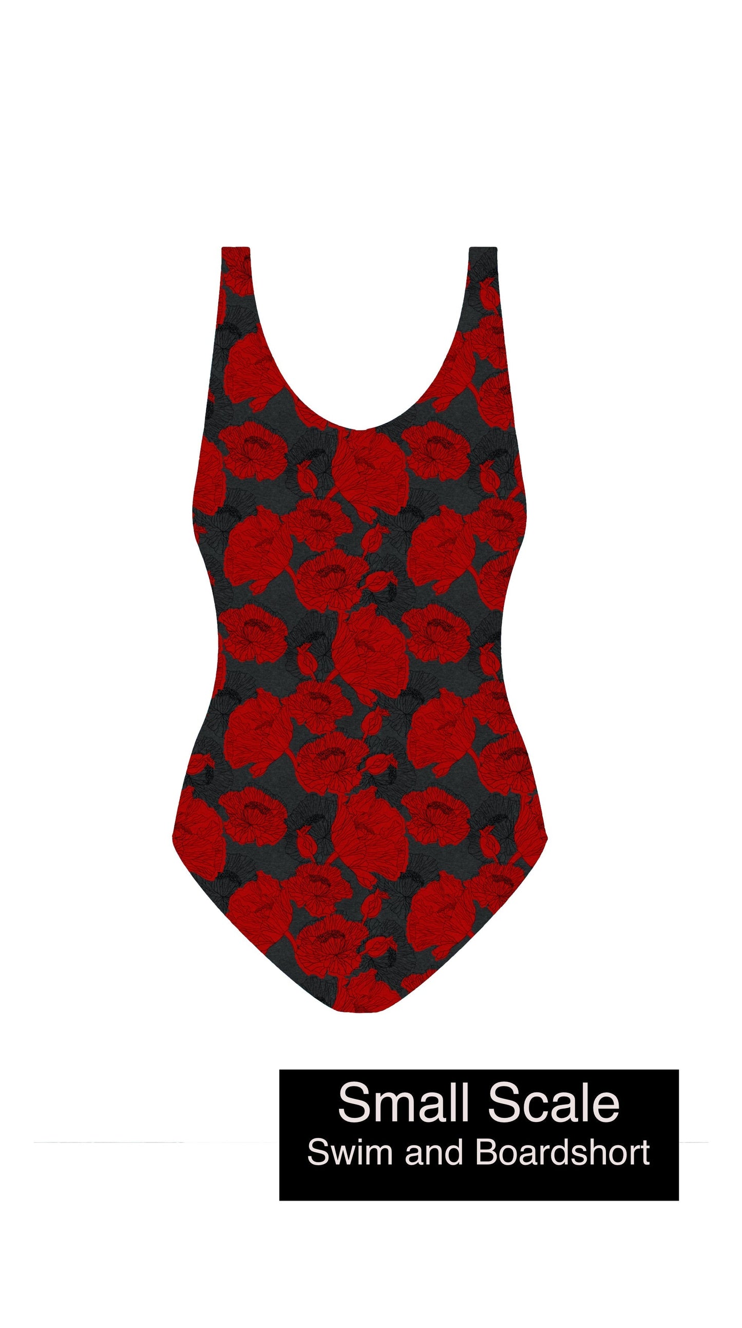 Athletic French Terry: Poppies