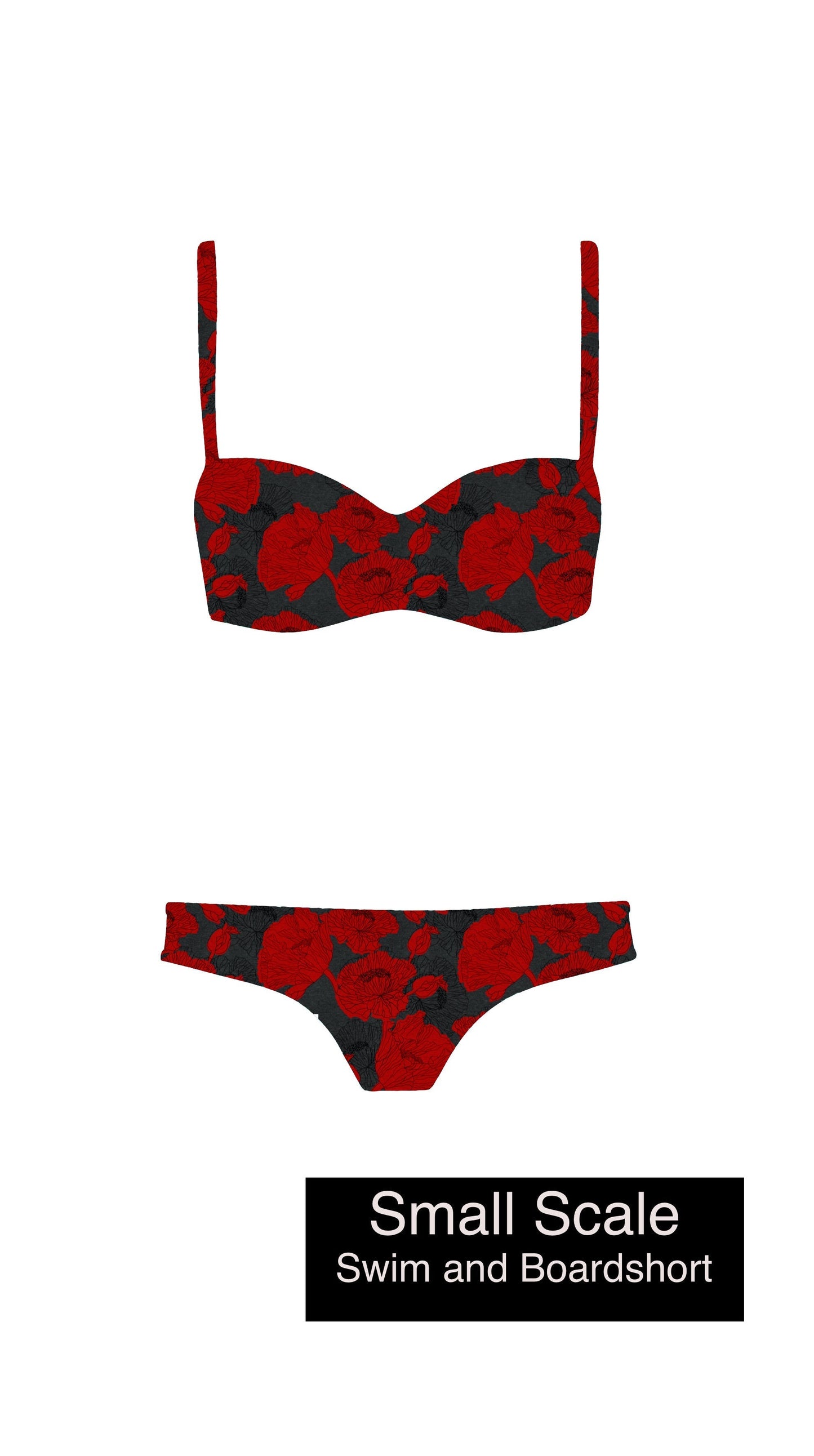 Athletic French Terry: Poppies
