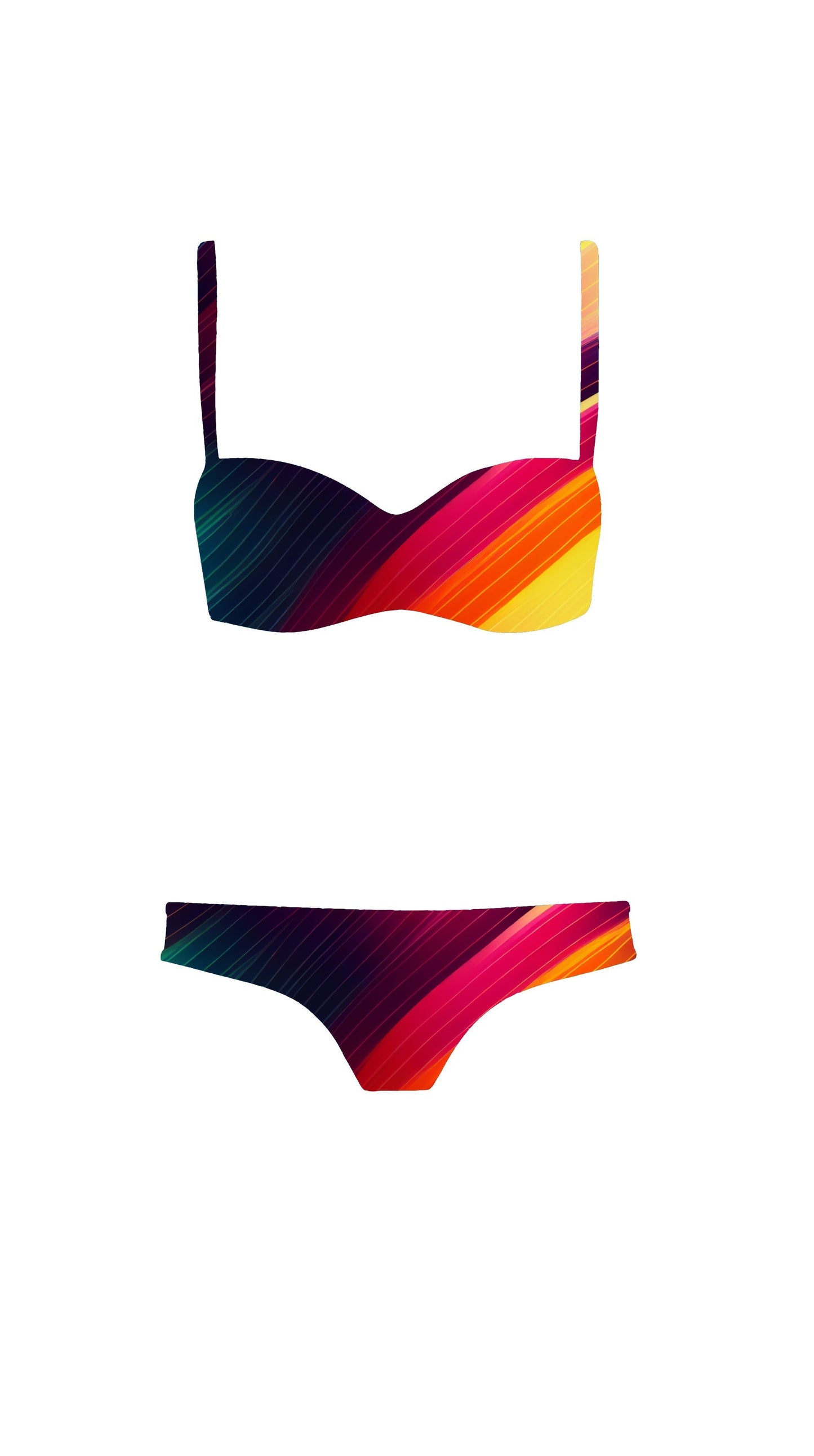Boardshort: Rainbow Stripes