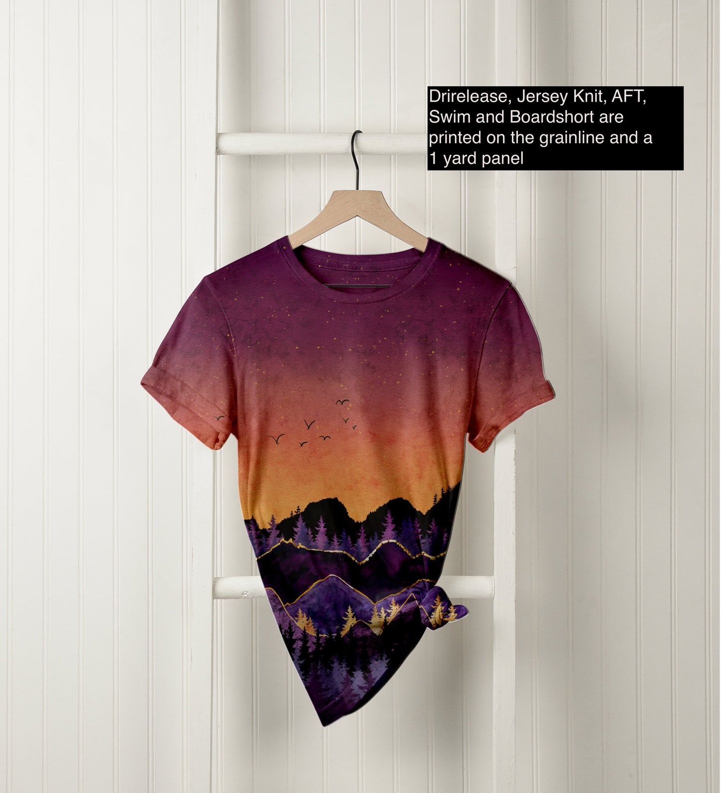 Tech Jersey: Sunset Border Panel