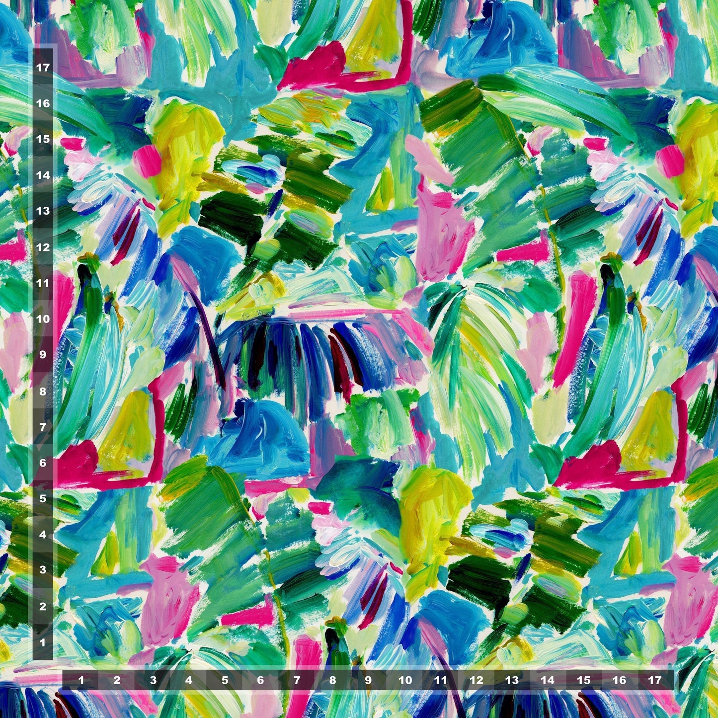 Swim Poly: Tropical Brushstrokes