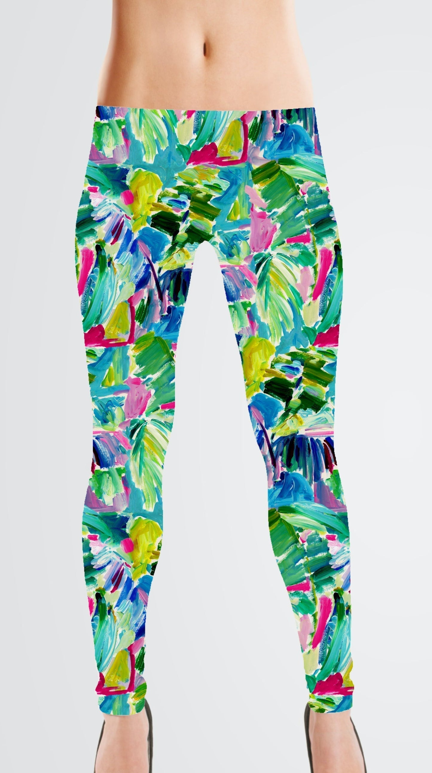 Swim Poly: Tropical Brushstrokes
