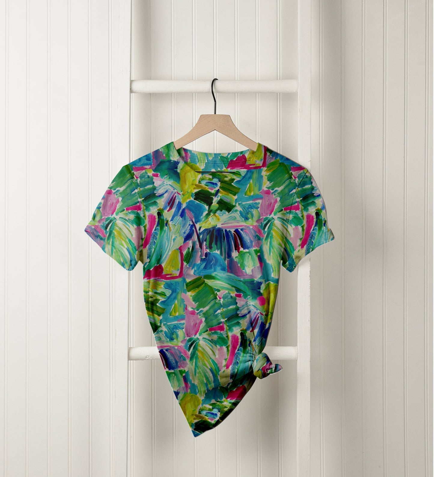 Swim Nylon: Tropical Brushstrokes