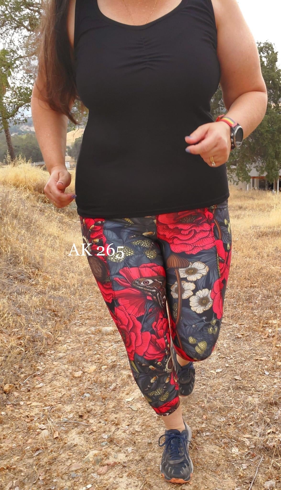 Athletic French Terry: Floral Tarantulas