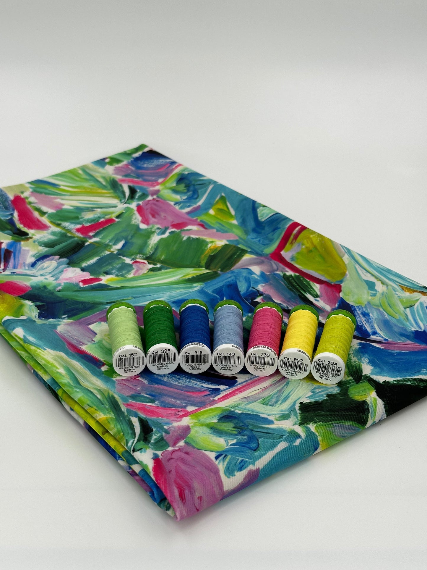 Swim Nylon: Tropical Brushstrokes