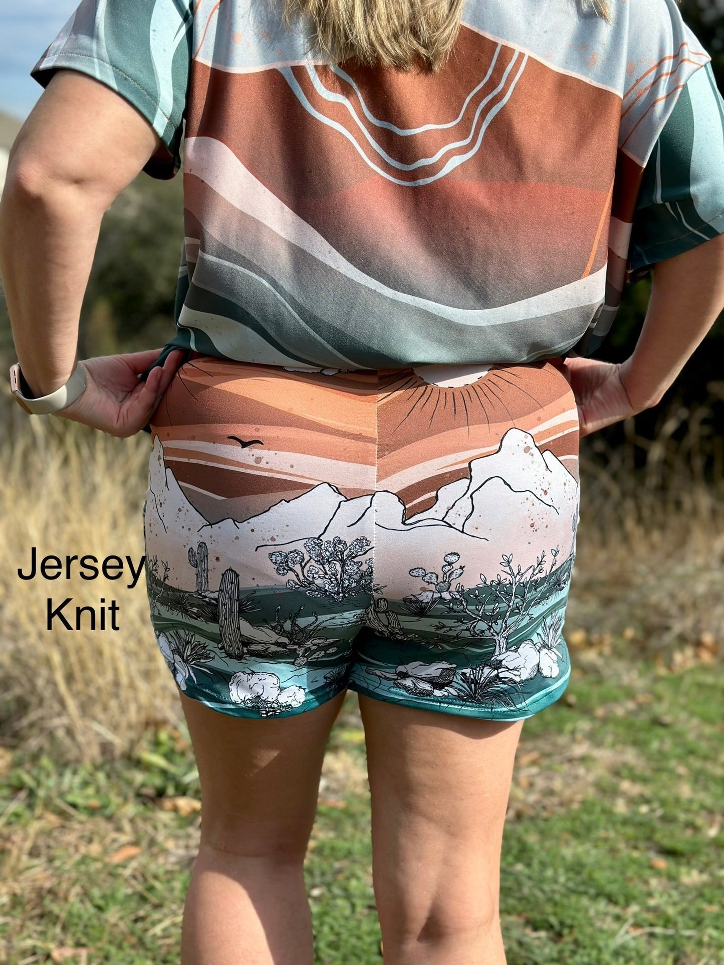 Brushed Jersey: Desert Landscape