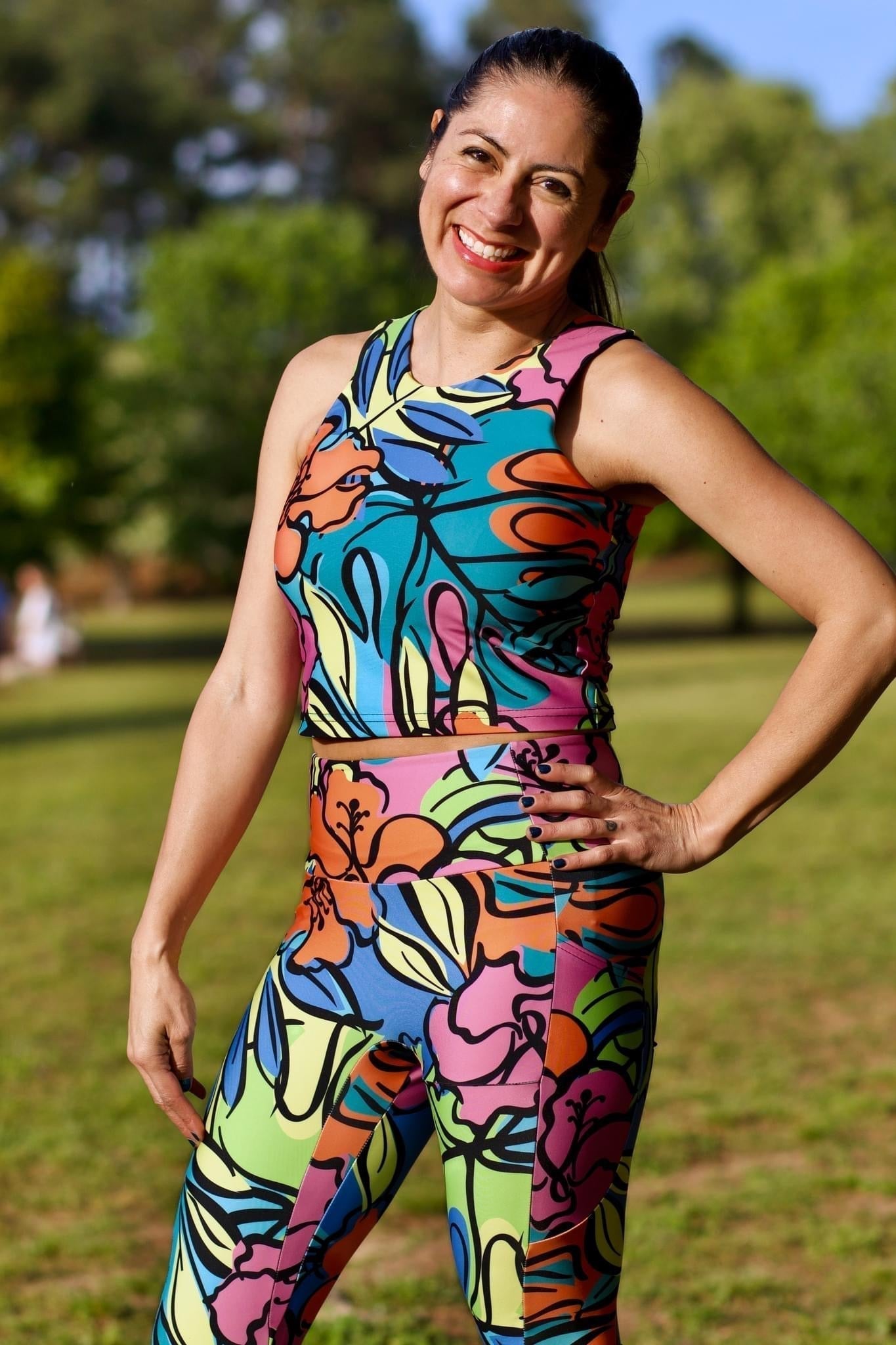 Swim Nylon: Hibiscus
