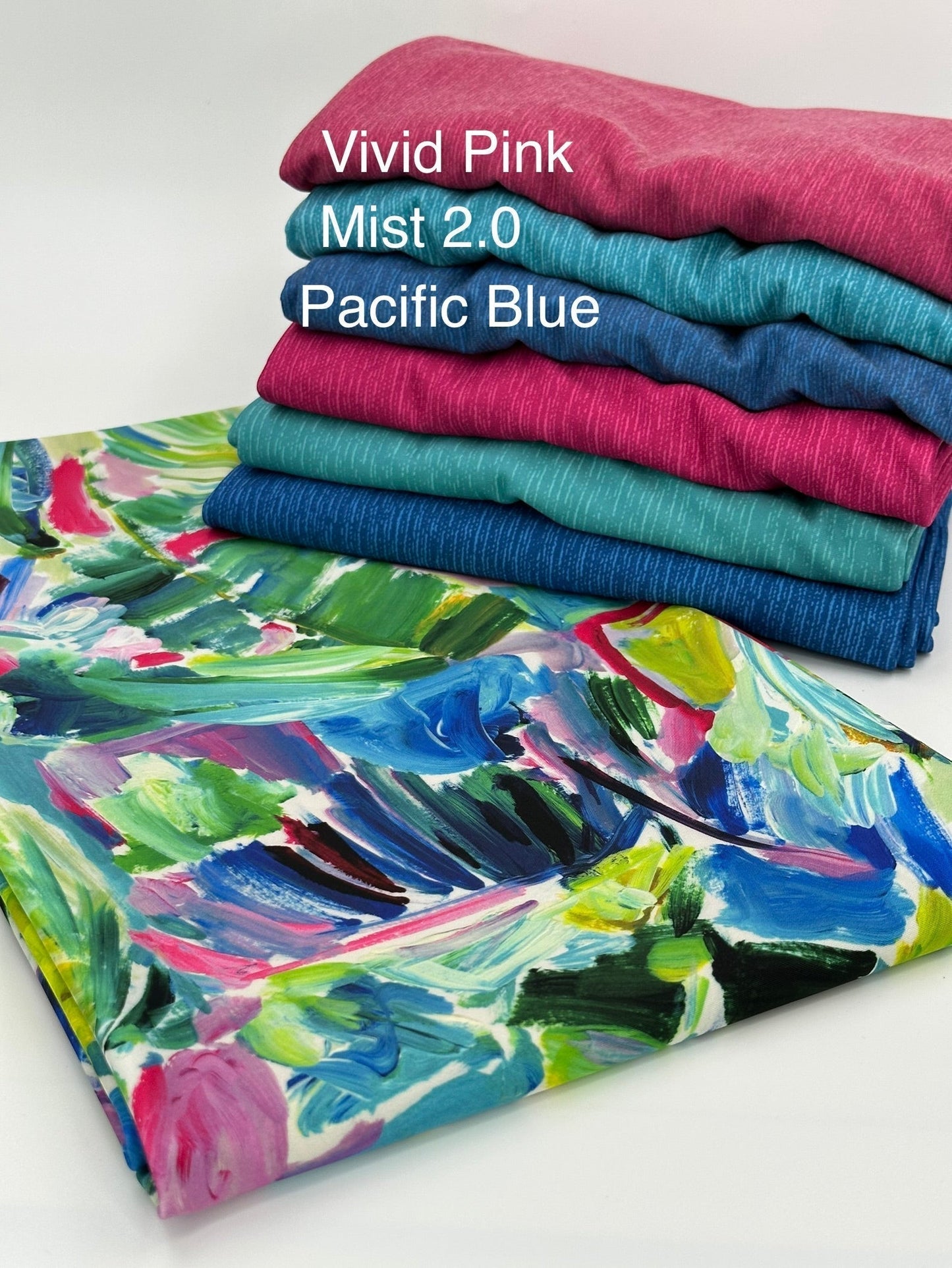 Swim Nylon: Tropical Brushstrokes