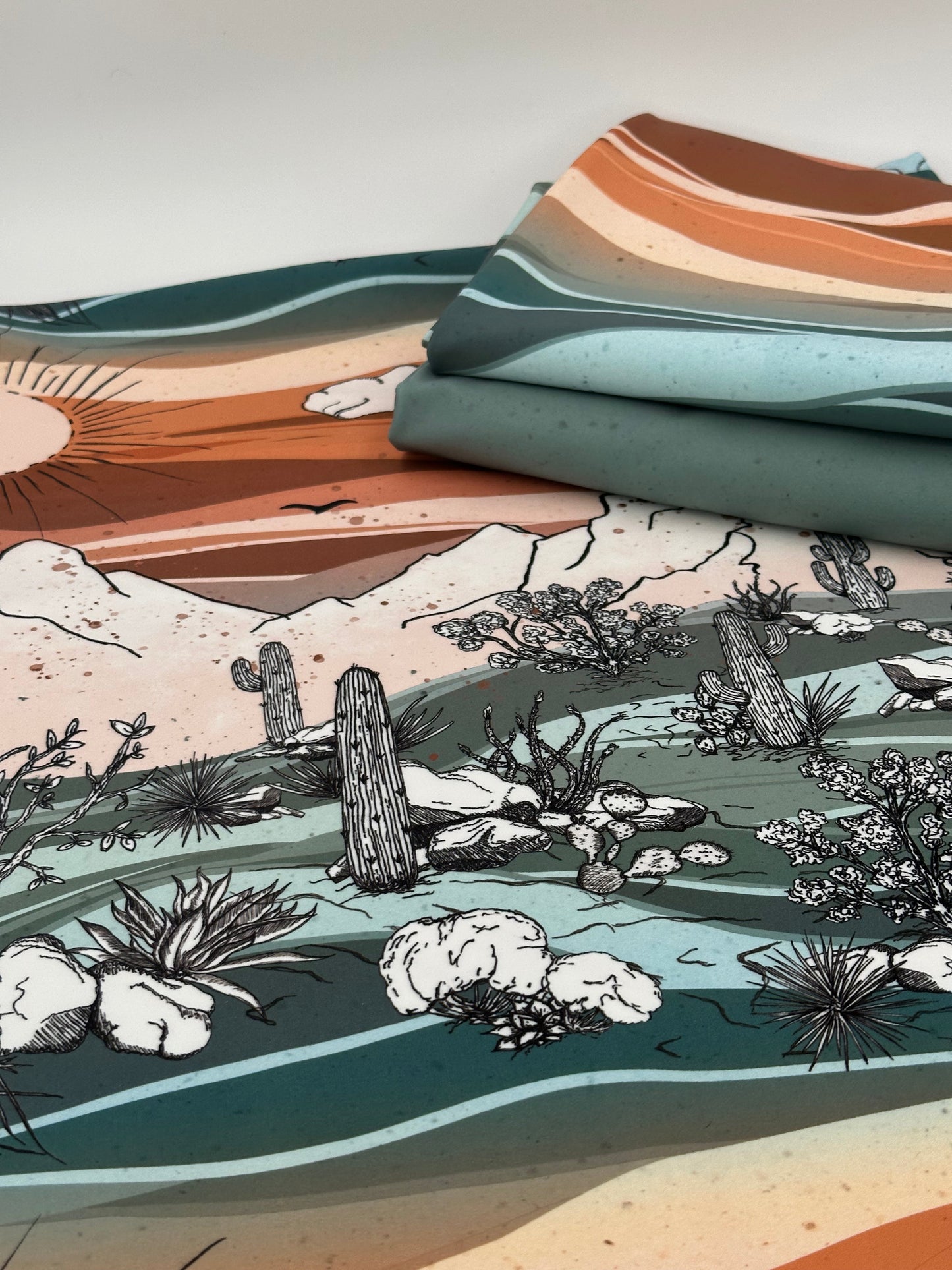 Brushed Jersey: Desert Landscape