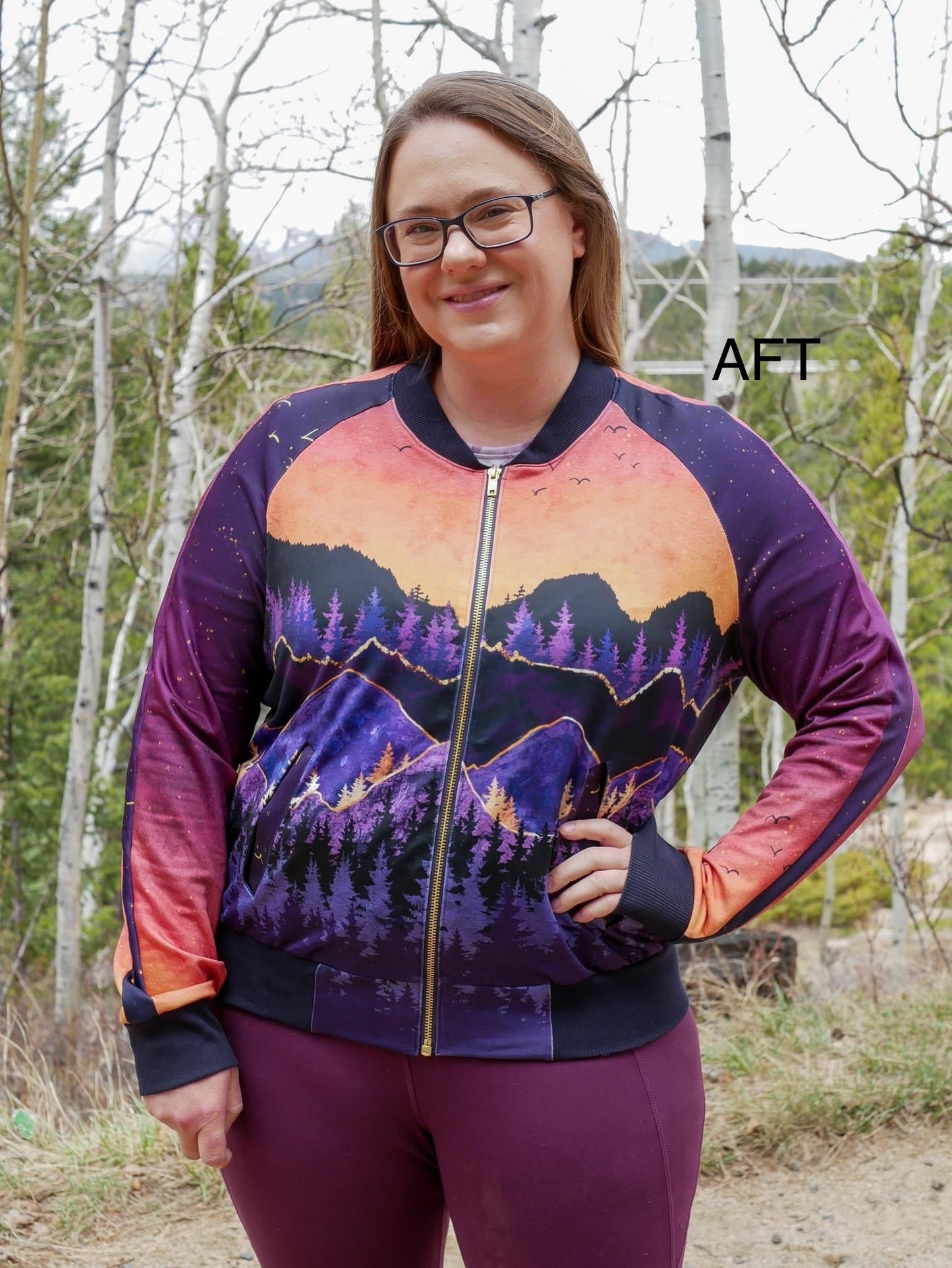 Tech Jersey: Sunset Border Panel