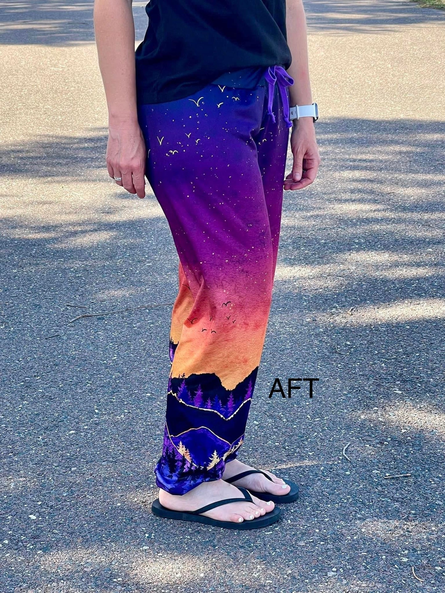 Swim Nylon: Sunset Border Panel