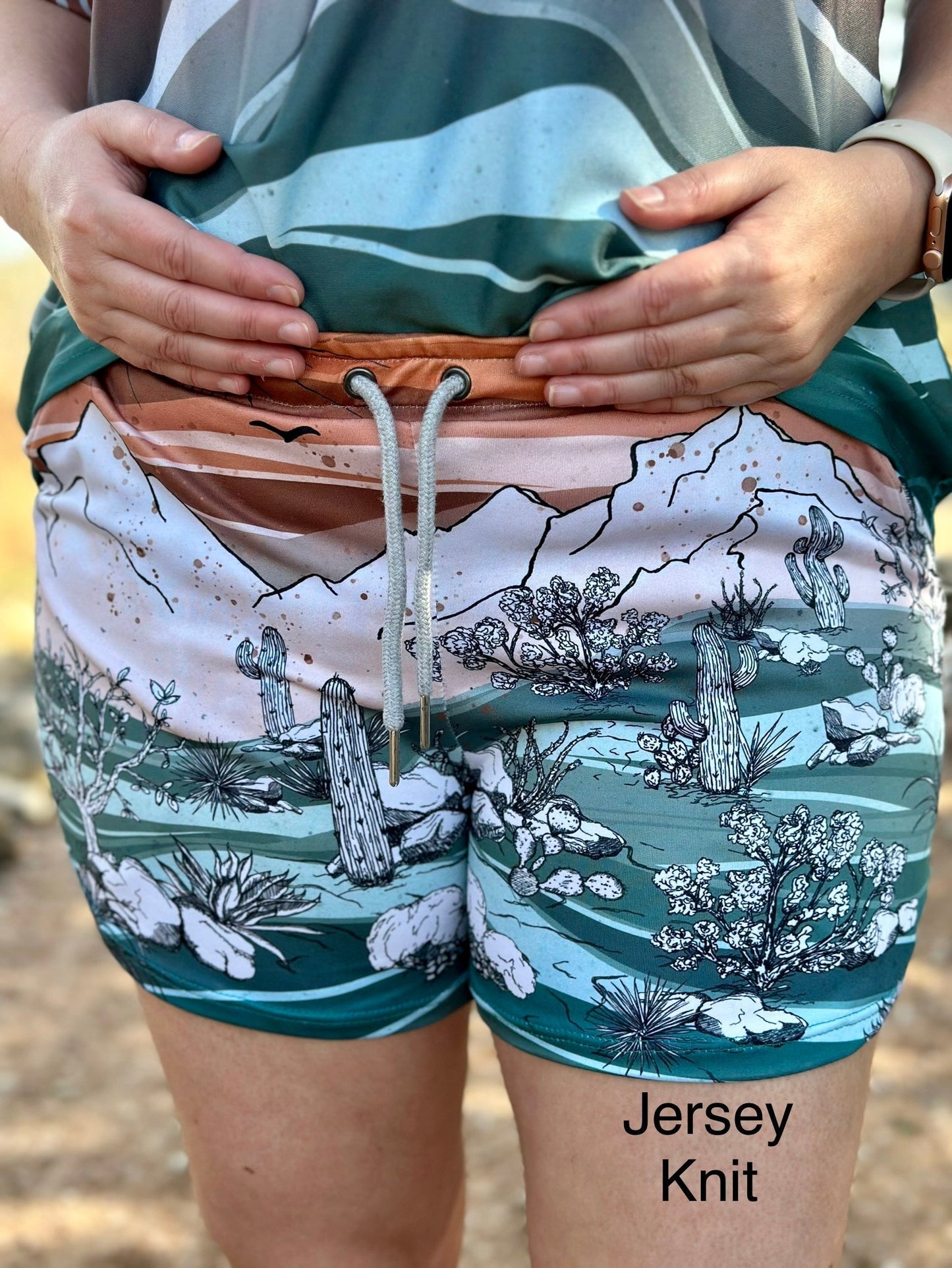 Brushed Jersey: Desert Landscape