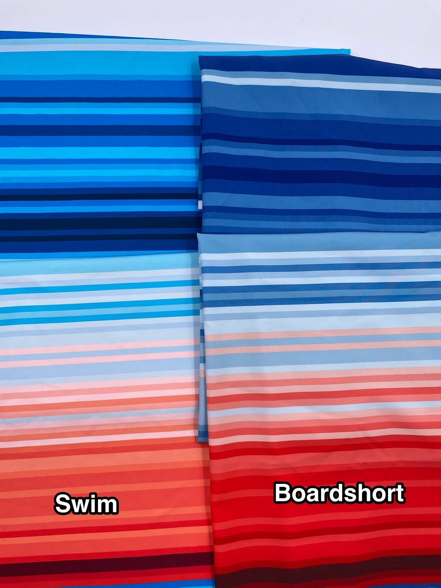 Swim Nylon: Climate Stripes (Flawed: Marks)