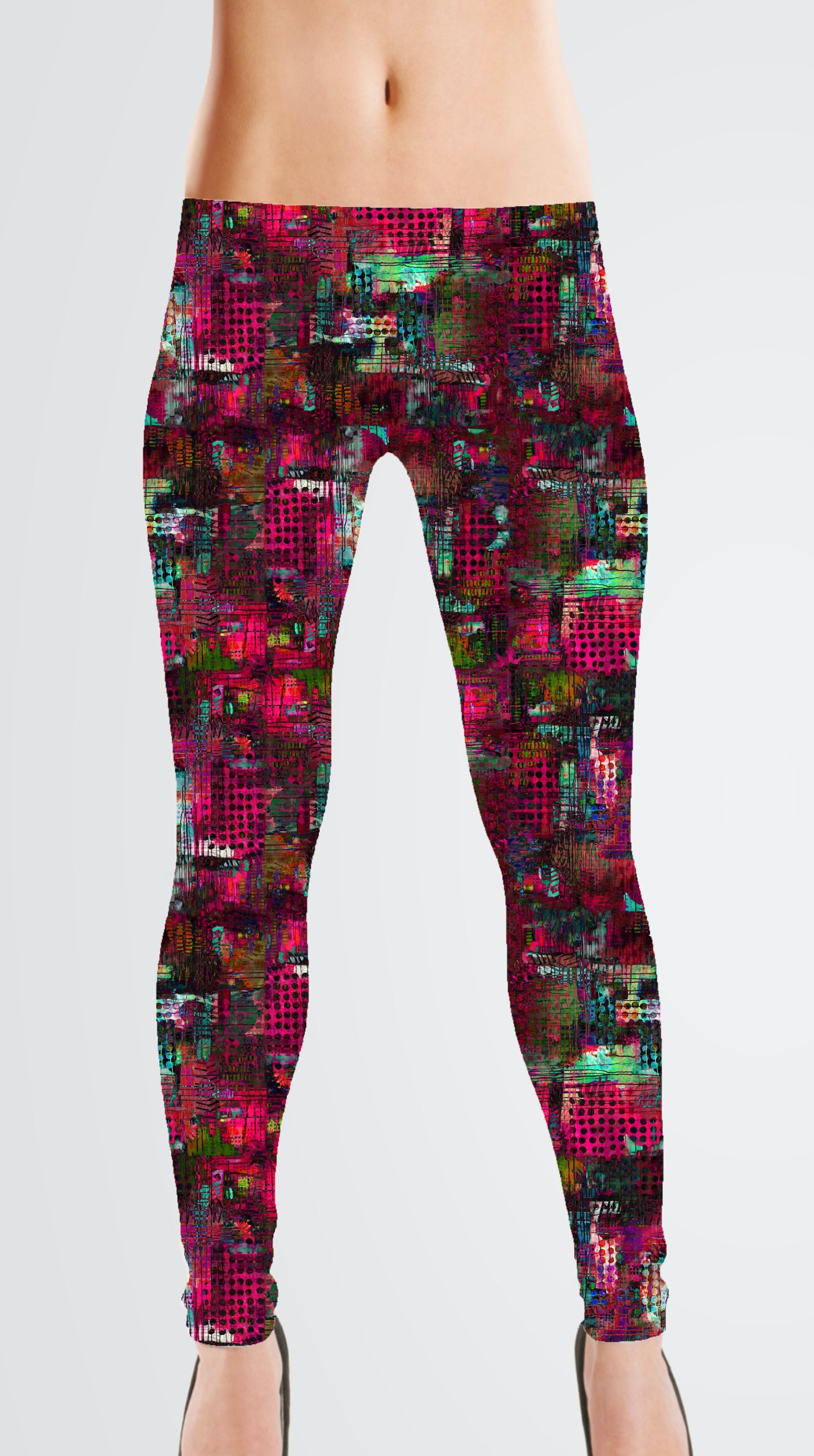 Jersey Knit: Pink Urban Jungle