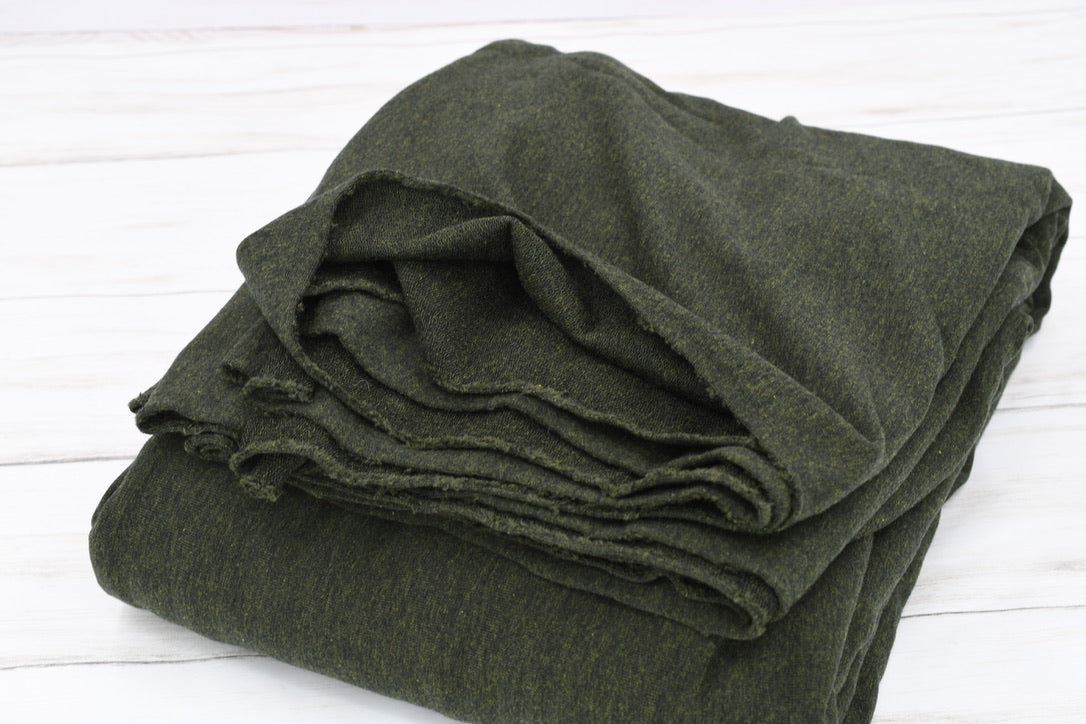 French Terry: Tencel/Organic Cotton/Spandex: Heather Forest