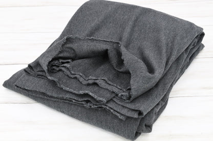 French Terry: Tencel/Organic Cotton/Spandex - Charcoal Mix