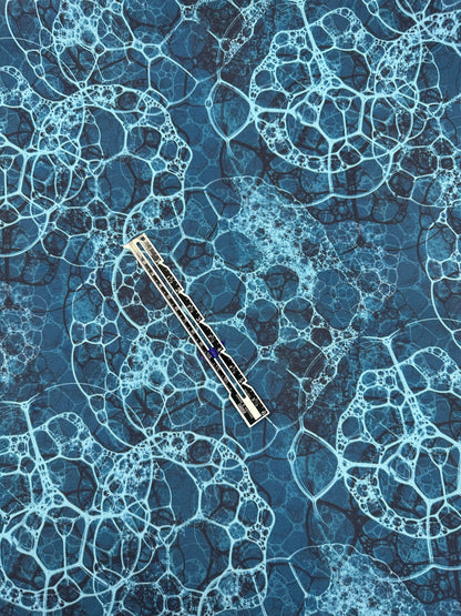 Recycled Panama Canvas: Ocean Lace