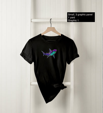 Tech Jersey: Small Sea Panel (1 Yard Panel)