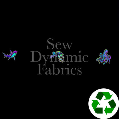 Swim Nylon: Small Sea Panel (1 Yard Panel)