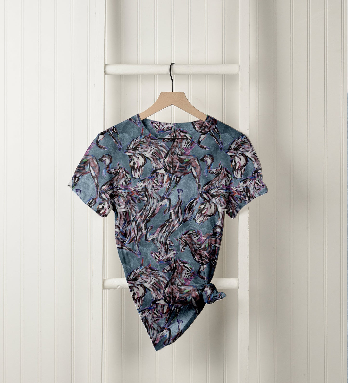 Brushed Jersey: Painted Horses