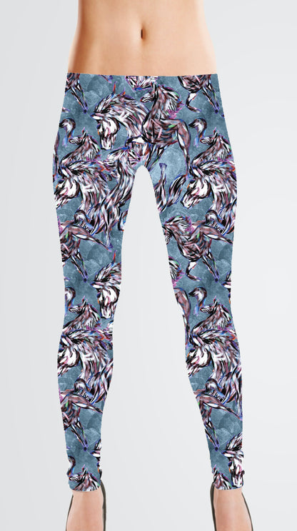 Brushed Jersey: Painted Horses