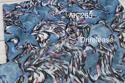 Brushed Jersey: Painted Horses