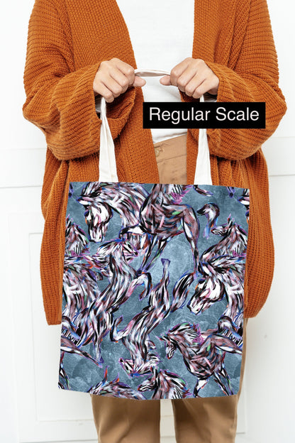 Brushed Jersey: Painted Horses