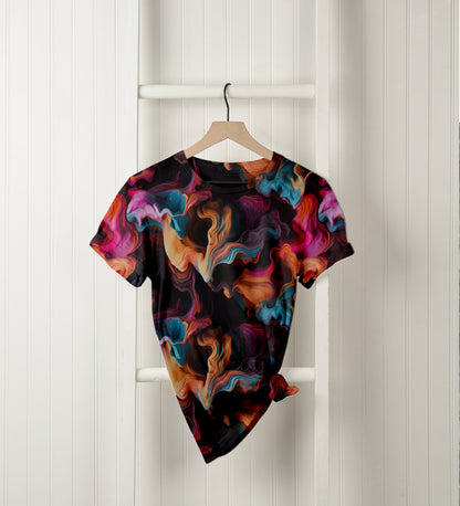 Athletic French Terry: Ink Swirls